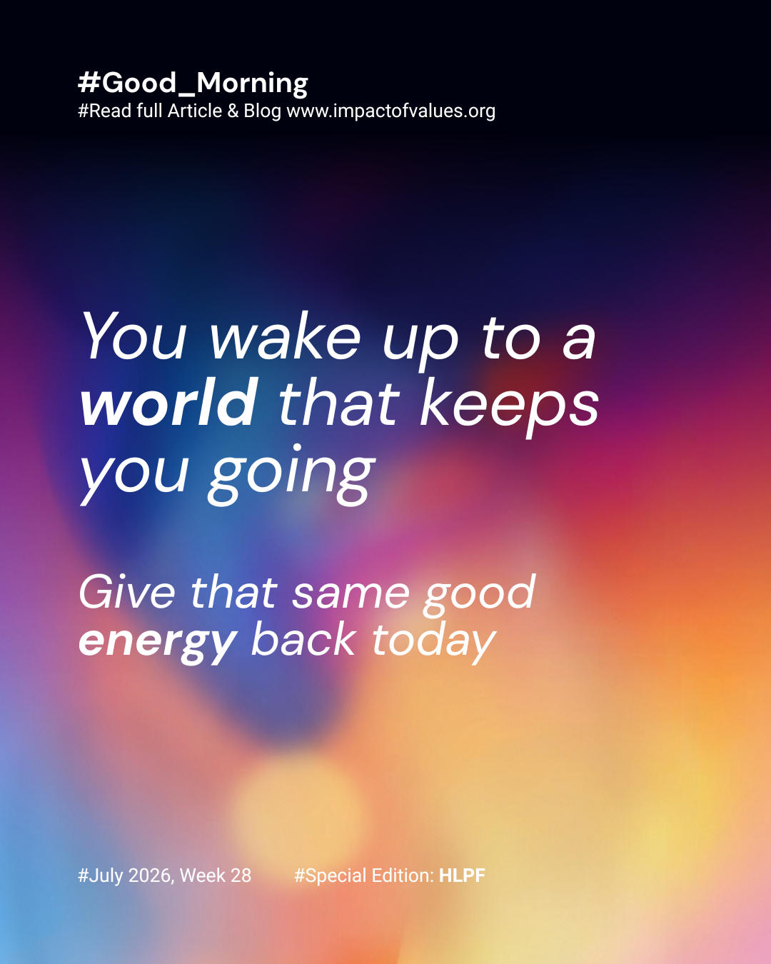 Morning Motivation (Jul 06)
