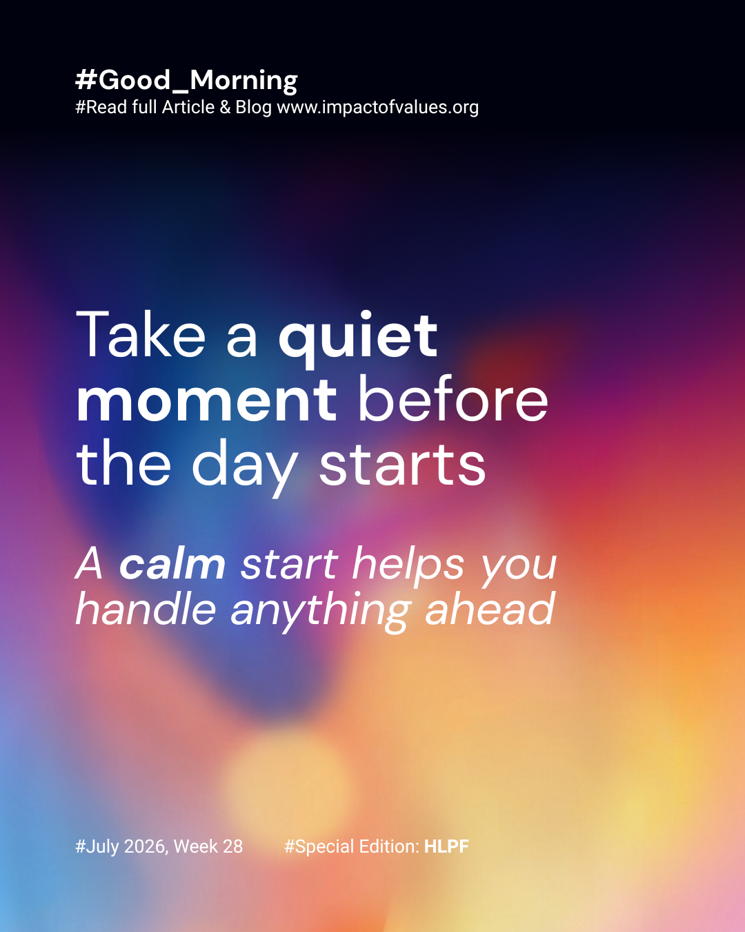 Morning Motivation (Jul 07)
