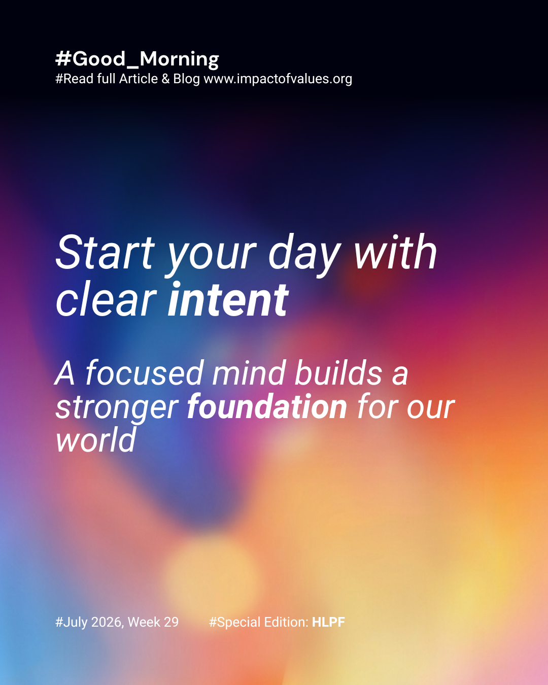 Morning Motivation (Jul 13)