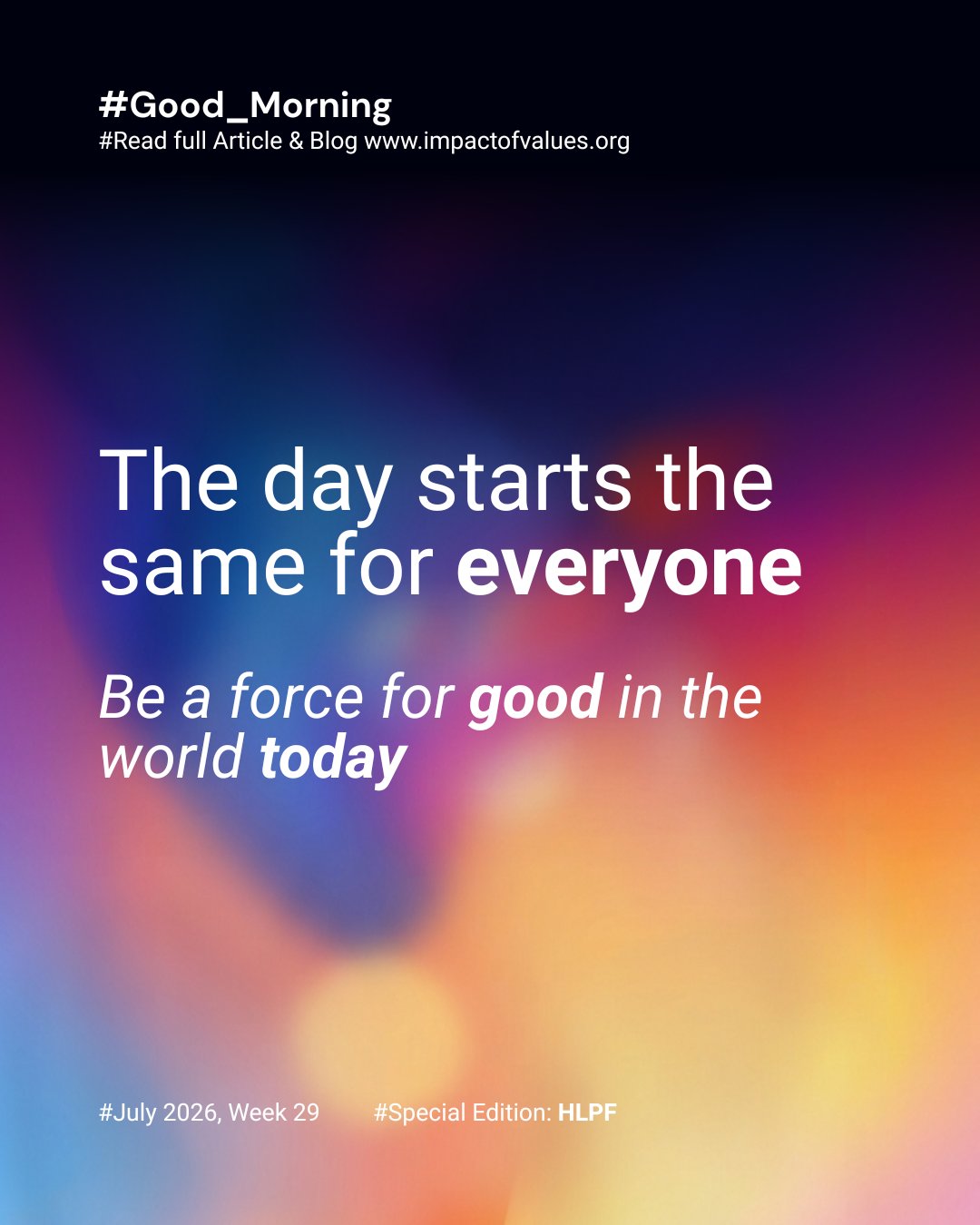 Morning Motivation (Jul 15)
