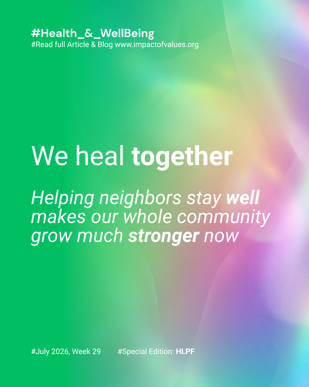 Health & Wellness (Jul 15)